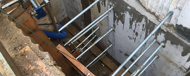 Underpinning London building